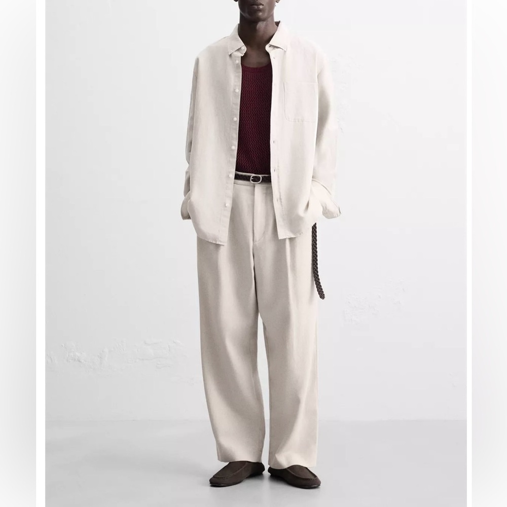 LINEN - Cotton Shirt ZARA - XXL